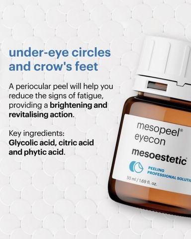 Mesoestetic Mesopeel Eyecon Peel Hỗ Trợ Cải Thiện Quầng Thâm, Nếp Nhăn Vùng Da Quanh Mắt 50ml