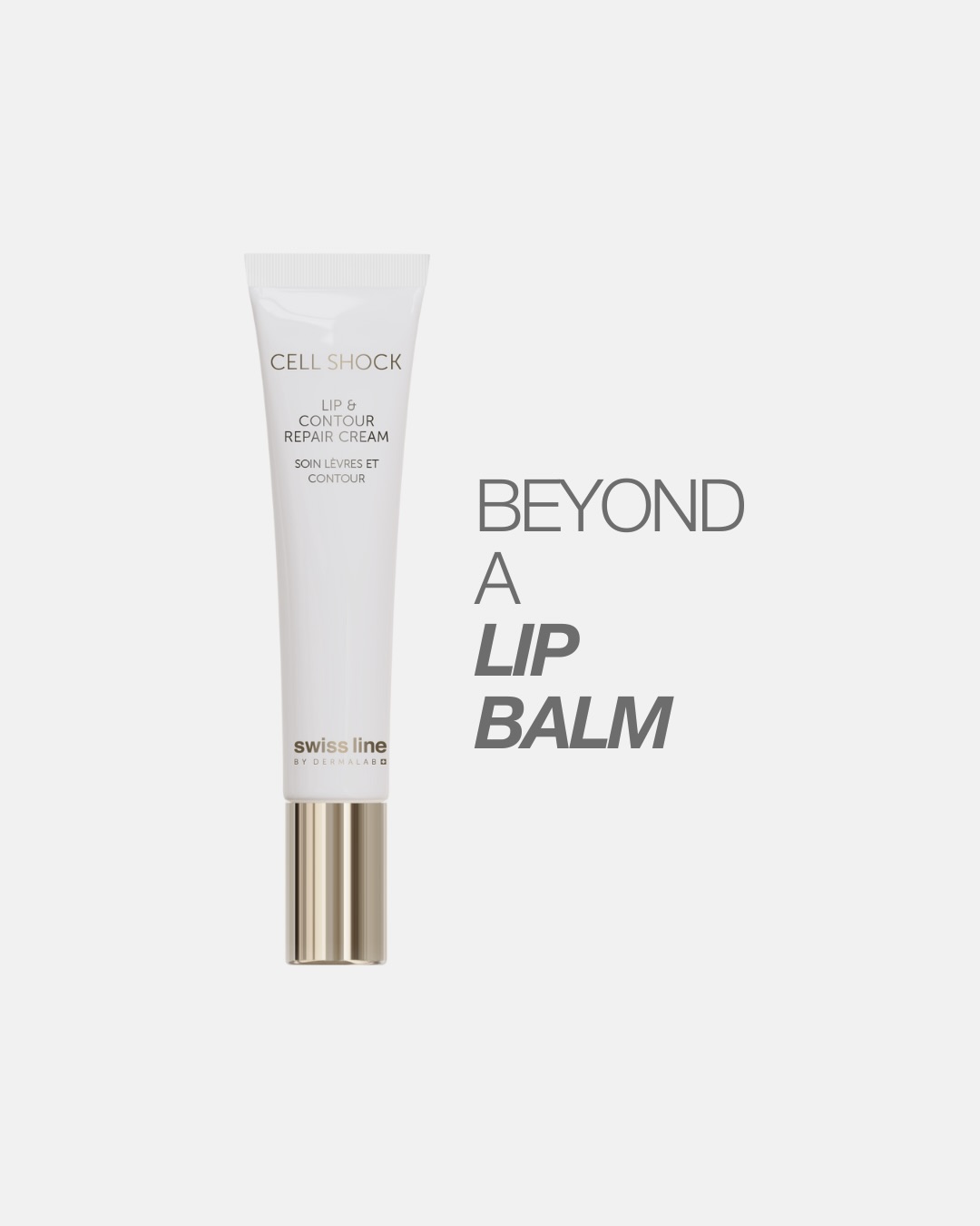 Swissline Cell Shock Lip & Contour Repair Cream -  Kem Dưỡng Hồng Môi Collagen Trẻ Hóa, Căng Mọng, Làm Đầy Rãnh Nhăn Môi 15ml