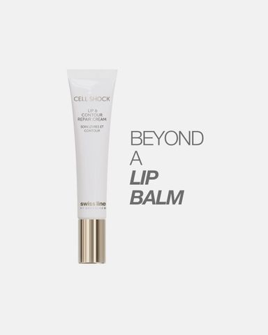 Swissline Cell Shock Lip & Contour Repair Cream -  Kem Dưỡng Hồng Môi Collagen Trẻ Hóa, Căng Mọng, Làm Đầy Rãnh Nhăn Môi 15ml