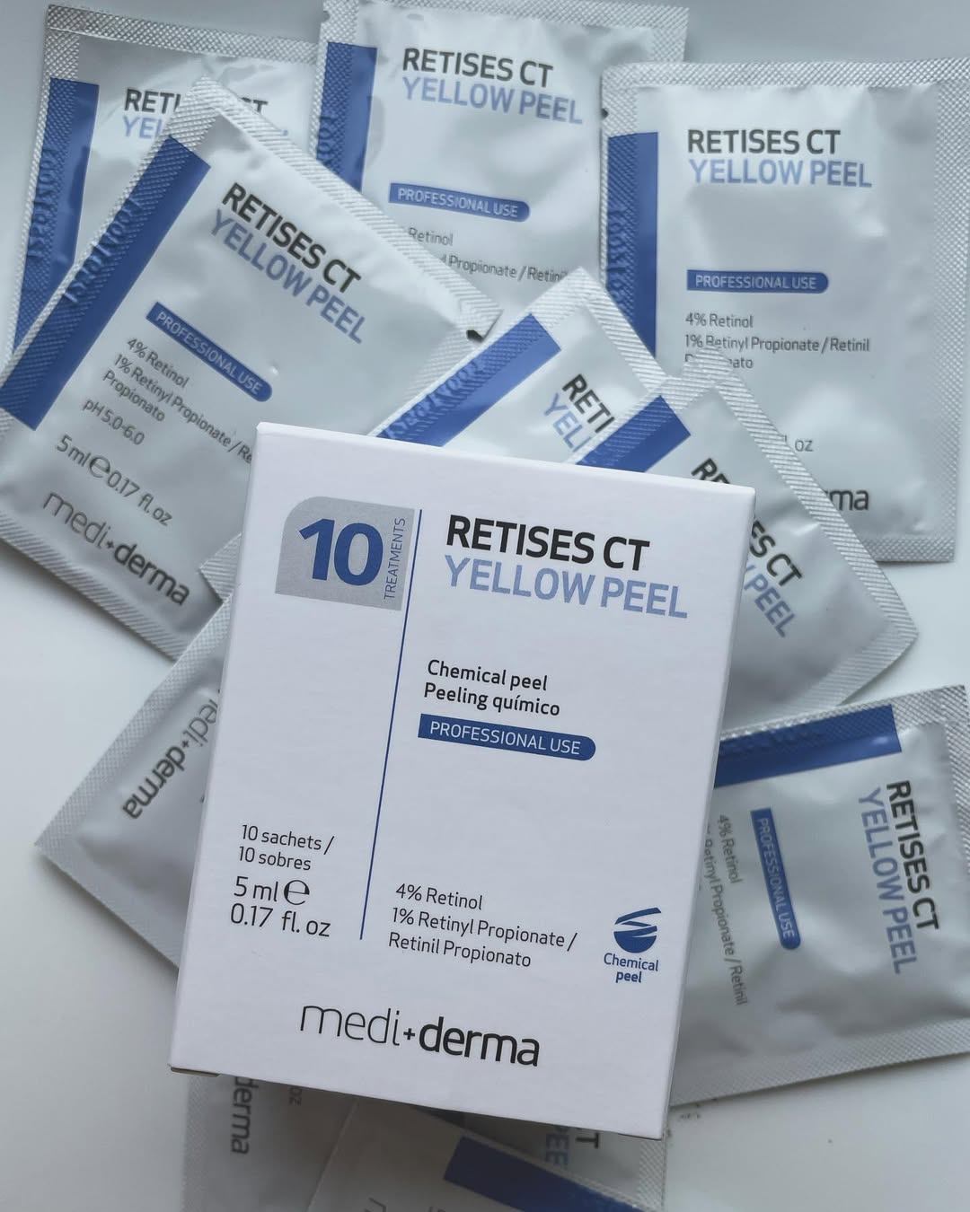 Mediderma Retises CT Yellow Peel Khoá Peel Tái Tạo, Chống Lão Hóa Và Cải Thiện Sắc Tố