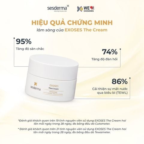 Sesderma Exoses The Cream 50ml - Kem Dưỡng Chiết Tế Bào Gốc Exosome Sửa Chữa, Tân Tạo Tế Bào Và Trẻ Hoá Đa Chiều 50ml