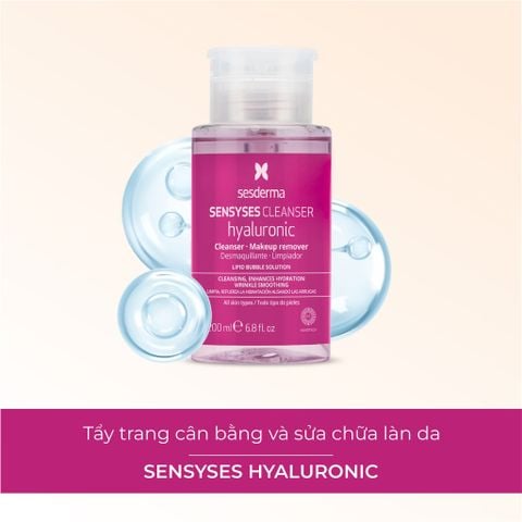 Sesderma Sensyses Cleanser Lightening - Hyaluronic - Sebum - Nước Tẩy Trang 200ml