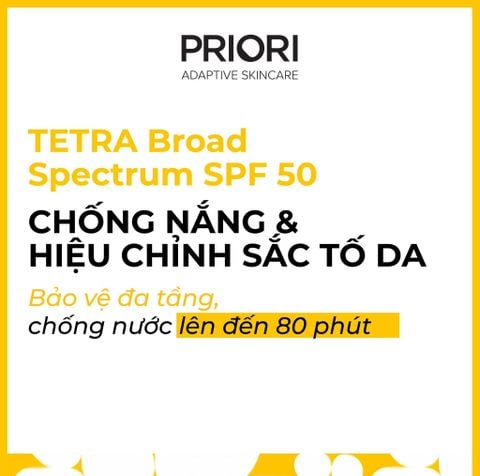 Priori Tetra Fx251 Sunscreen Lotion Broad Spectrum SPF 50 - Kem Chống Nắng Có Màu, Chống Nước 50ml