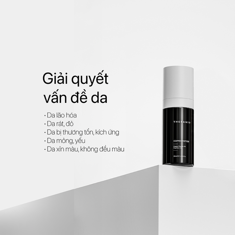 Theramid Copper Peptide - Tinh Chất Đồng Peptide Phục Hồi Da, Hỗ Trợ Tăng Sinh & Cải Thiện Độ Săn Chắc 30ml