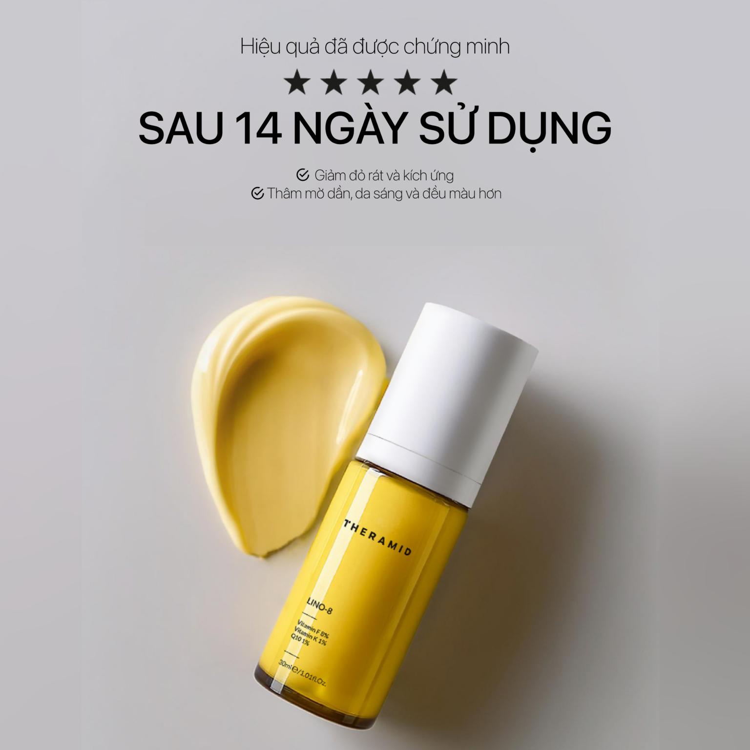 Theramid Lino-8 - Tinh Chất Chống Oxy Hóa, Làm Dịu & Cân Bằng Làn Da Nhạy Cảm 30ml