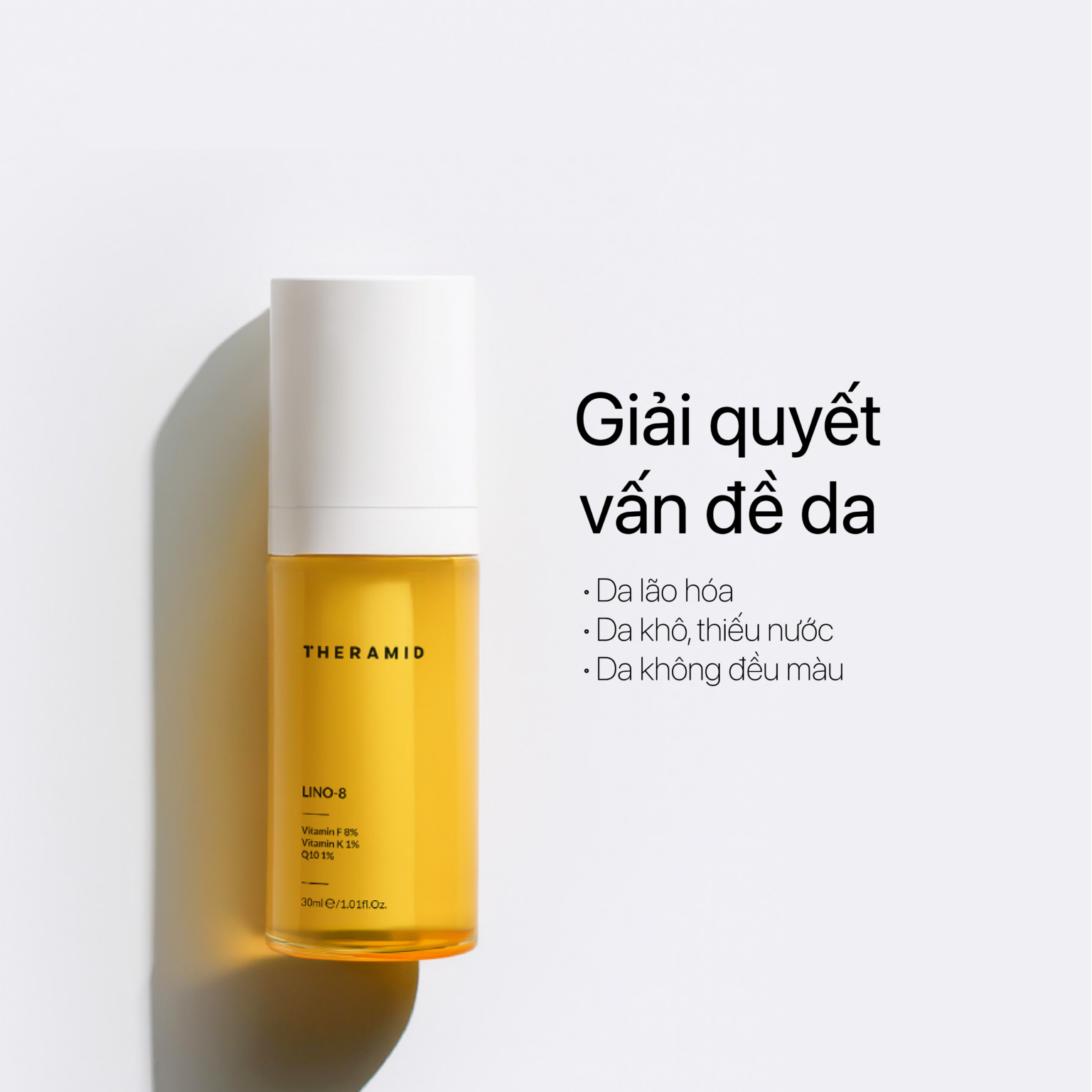 Theramid Lino-8 - Tinh Chất Chống Oxy Hóa, Làm Dịu & Cân Bằng Làn Da Nhạy Cảm 30ml