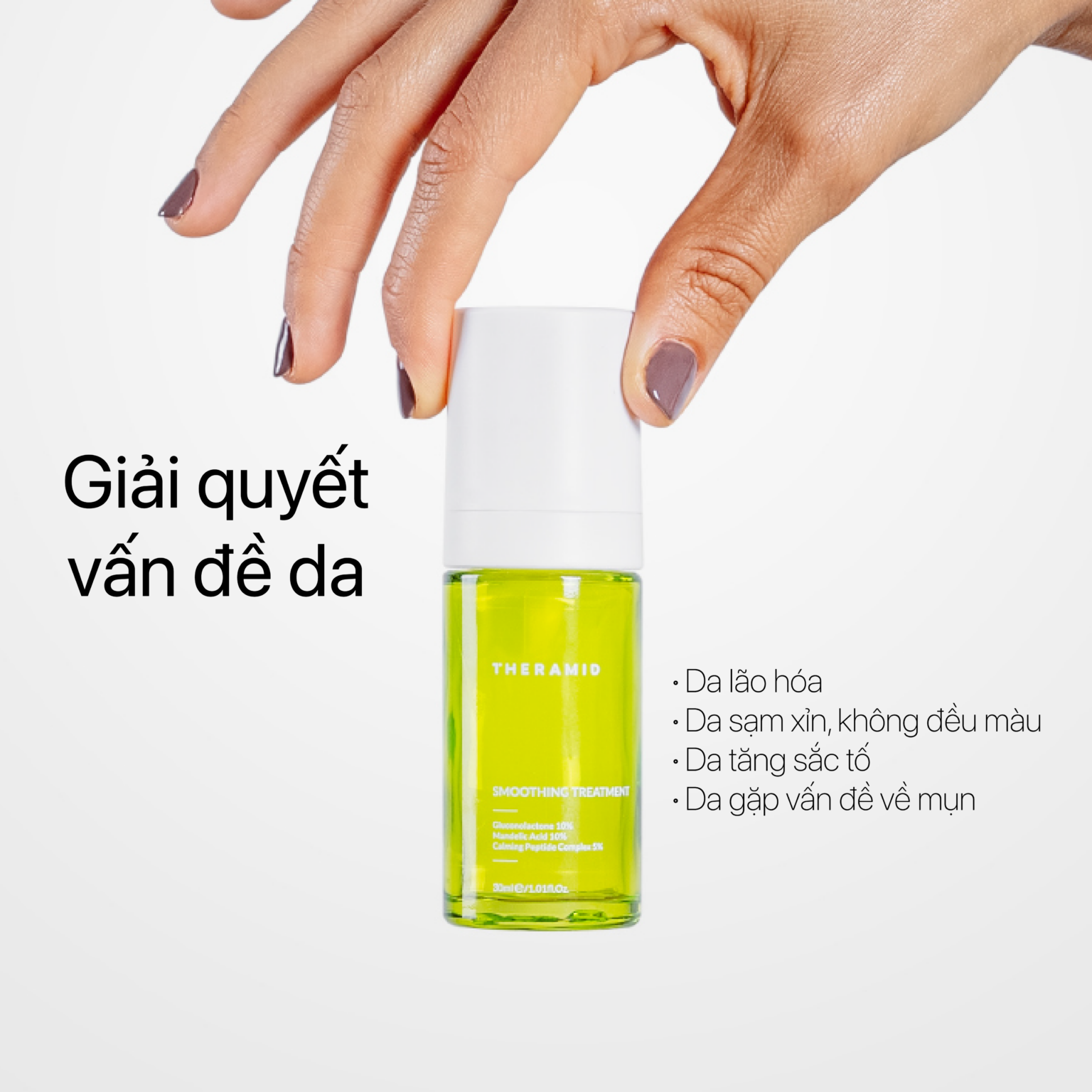 Theramid Smoothing Treatment - Tinh Chất Làm Mịn Da, Hỗ Trợ Căng Bóng & Cải Thiện Dấu Hiệu Lão Hóa 30ml