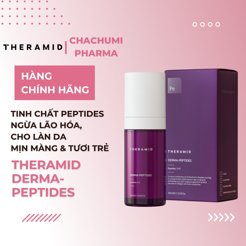 Theramid Derma- Peptides - Tinh Chất Peptides Ngừa Lão Hóa, Cho Làn Da Mịn Màng & Tươi Trẻ 30ml