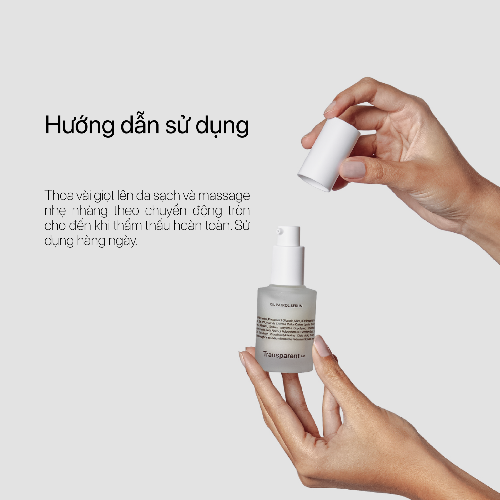 Transparent Oil Patrol Serum – Serum Kiểm Soát Dầu, Giảm Bóng Nhờn Cho Da Dầu Mụn 30ml