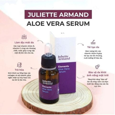 Juliette Armand Elements Aloe Vera Serum Tinh Chất Lô Hội Dưỡng Ẩm & Làm Dịu Cho Mọi Loại Da 20ml