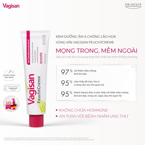 Kem dưỡng ẩm Vagisan FeuchtCreme làm mềm và chống lão hóa vùng kín