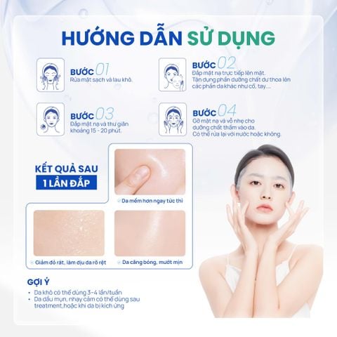 Mặt nạ Trioderma Calming & Hydrating - Brightening Essence Mask làm dịu, phục hồi, dưỡng trắng da