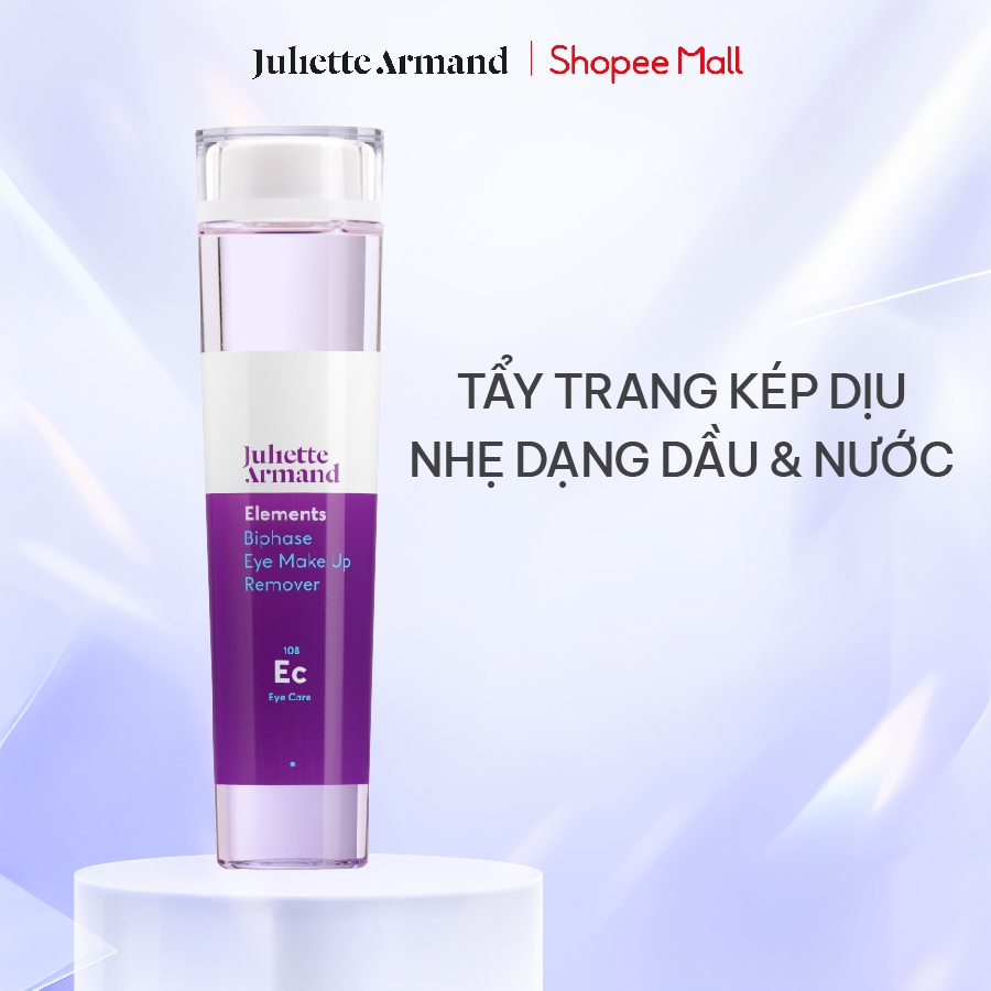 Juliette Armand Elements Biphase Eye Make-Up Remover - Nước Tẩy Trang Mắt 2 Lớp Dịu Nhẹ 210ml