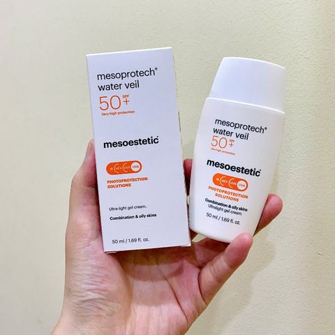 Mesoestetic Mesoprotech Water Veil SPF50+ Kem Chống Nắng Cho Da Dầu 50ml