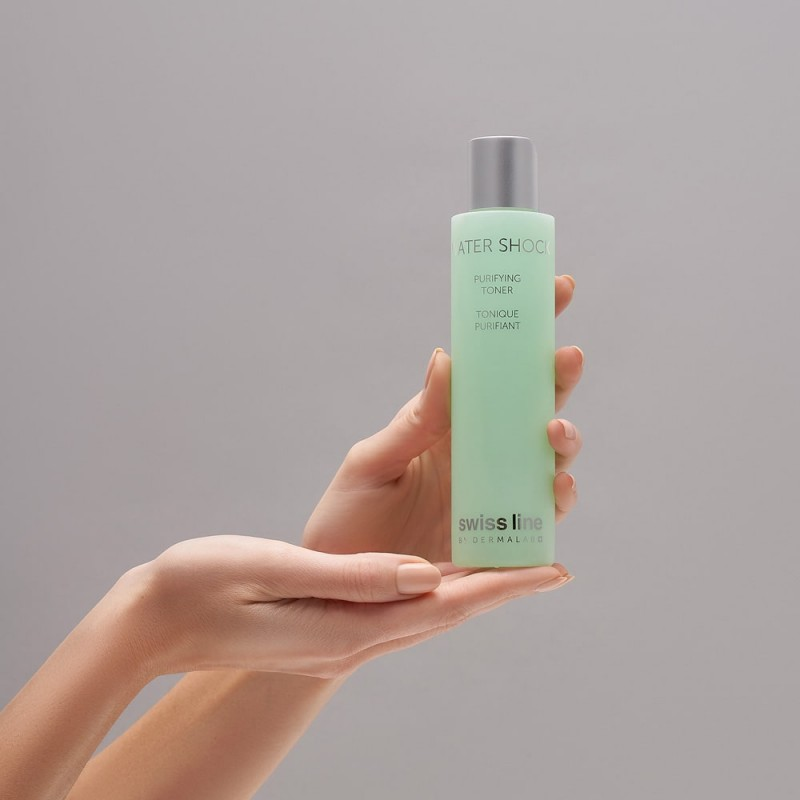Swissline Water Shock Purifying Toner - Toner Cân Bằng Ổn Định Dầu & Tinh Khiết Da 100ml
