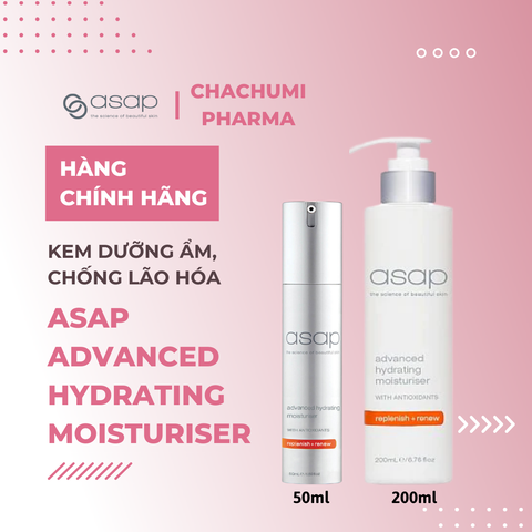 Asap Advanced Hydrating Moisturiser – Kem dưỡng ẩm chống lão hóa