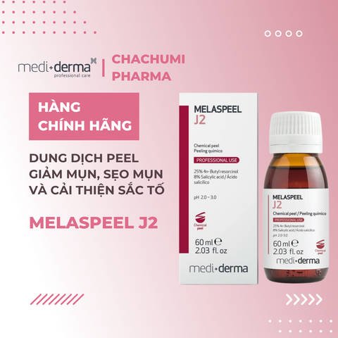 Mediderma Melaspeel J2 - Dung Dịch Peel Giảm Mụn, Sẹo Mụn Và Cải Thiện Sắc Tố 60ml