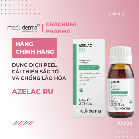 Mediderma Azelac Ru - Dung Dịch Peel Cải Thiện Sắc Tố Và Chống Lão Hóa 60ml