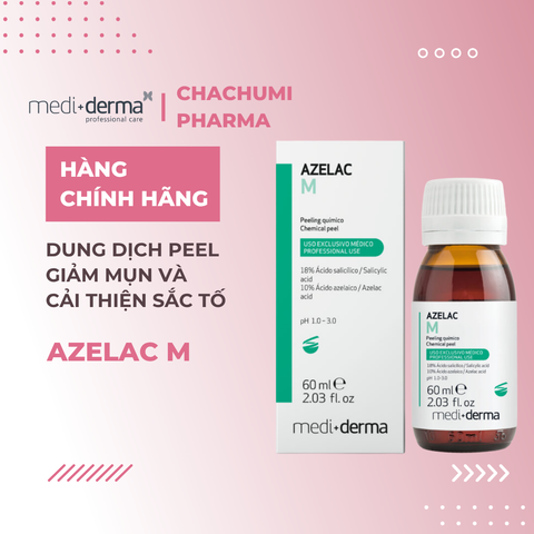 Mediderma Azelac M - Dung Dịch Peel Giảm Mụn Và Cải Thiện Sắc Tố 60ml