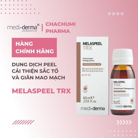 Mediderma Melaspeel TRX - Dung Dịch Peel Cải Thiện Sắc Tố Và Giãn Mao Mạch 60ml