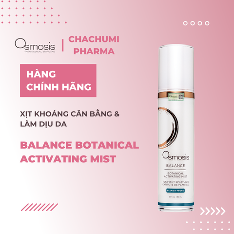 Osmosis Balance Botanical Activating Mist - Xịt Khoáng Hữu Cơ Giúp Làm Dịu Và Cân Bằng Da 80ml