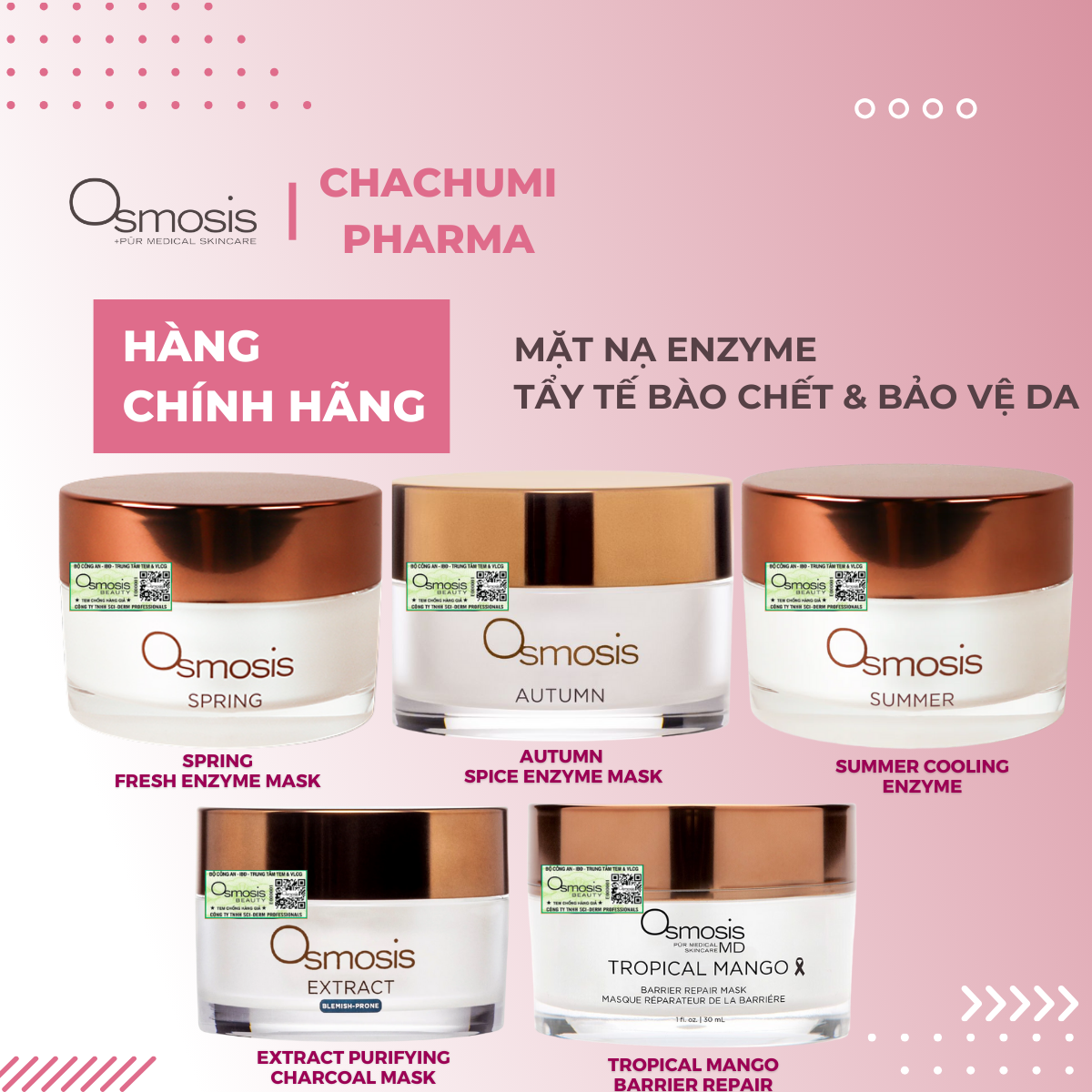 Osmosis Collection Mask -  Mặt Nạ Tẩy Tế Bào Chết Enzyme & Bảo Vệ Da 30ml