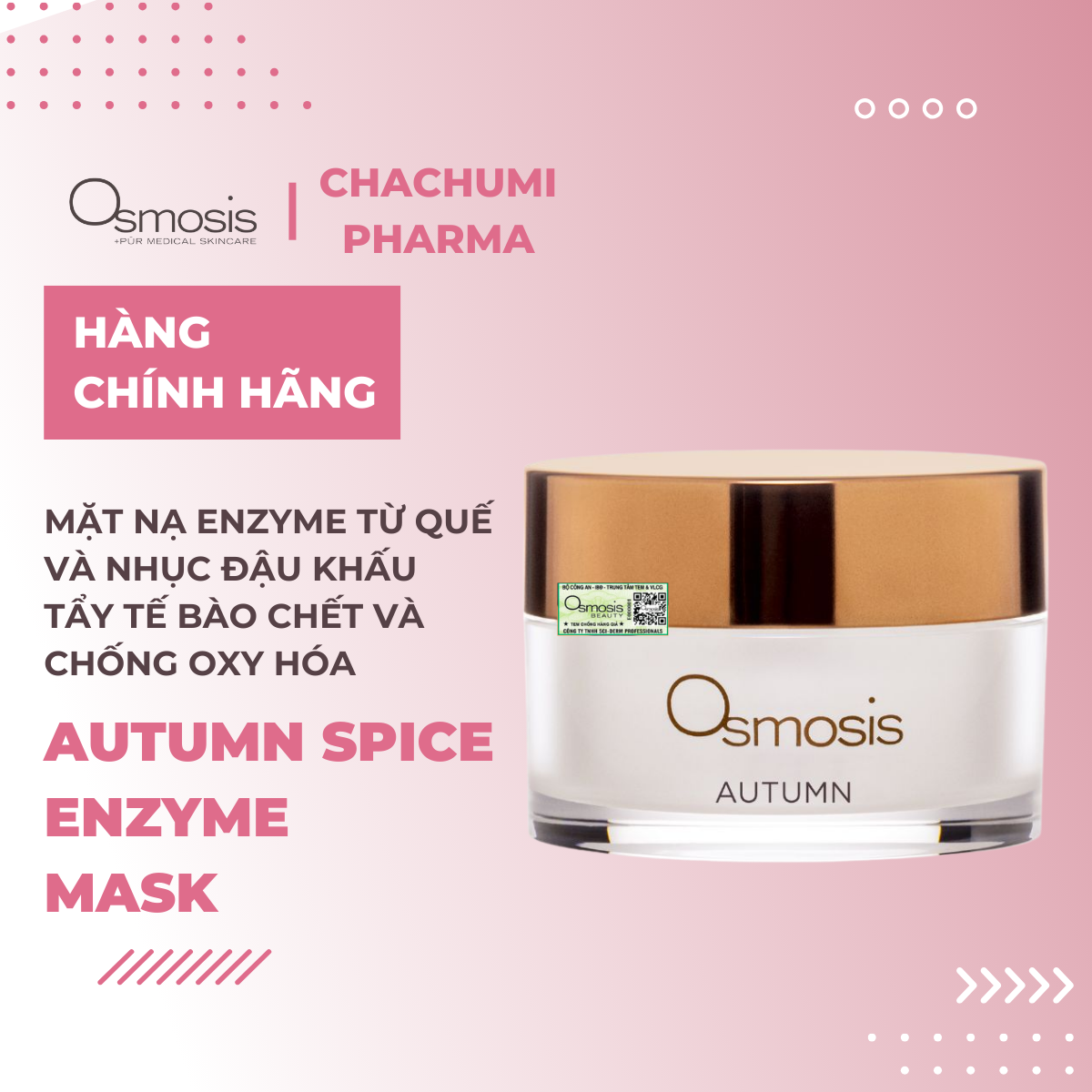 Osmosis Collection Mask -  Mặt Nạ Tẩy Tế Bào Chết Enzyme & Bảo Vệ Da 30ml