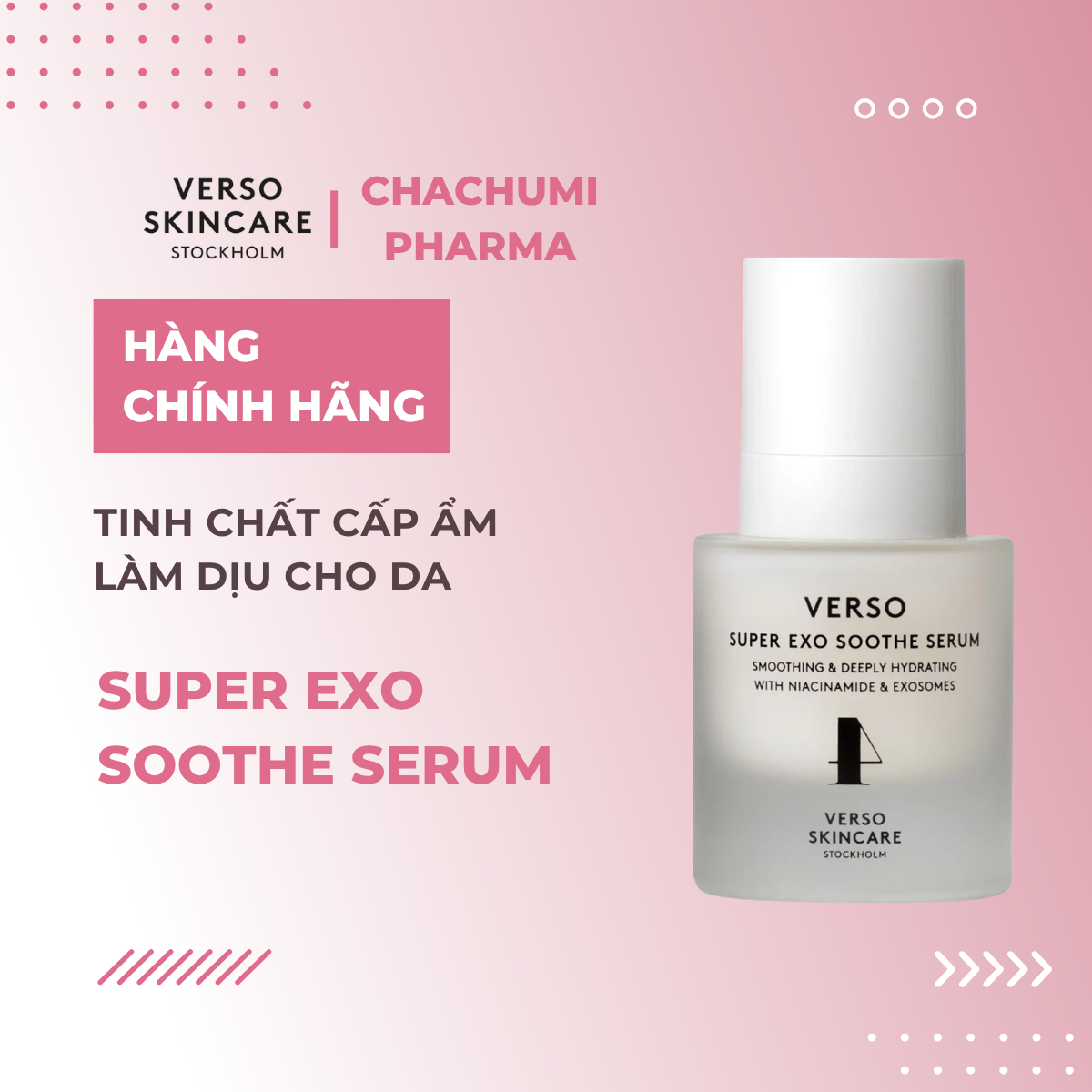 Verso Super Exo Soothe Serum - Tinh Chất Cấp Ẩm Làm Dịu 30ml