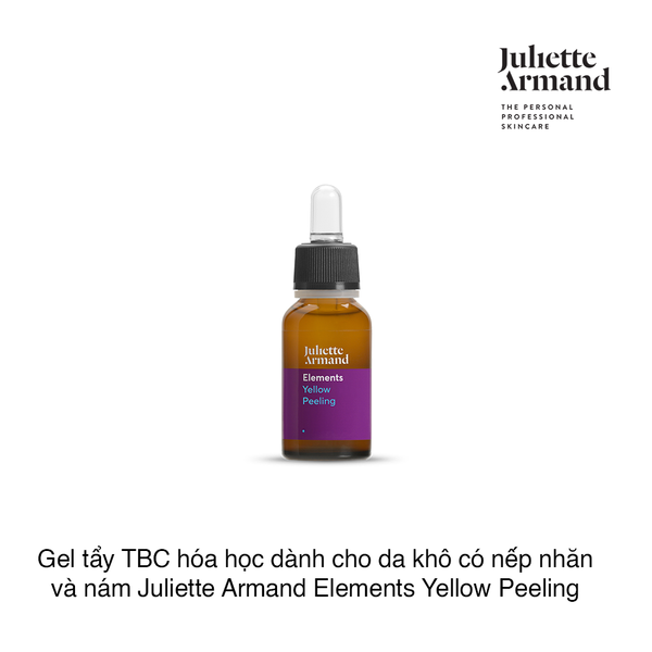 Juliette Armand Elements Yellow Peeling Gel Lột Tẩy Hóa Học An Toàn Cho Da Trưởng Thành, Hỗ Trợ Cải Thiện Da Khô Và Nám 10ml