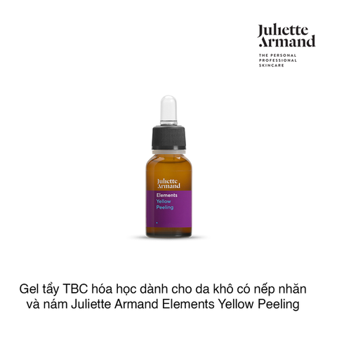 Juliette Armand Elements Yellow Peeling Gel Lột Tẩy Hóa Học An Toàn Cho Da Trưởng Thành, Hỗ Trợ Cải Thiện Da Khô Và Nám 10ml