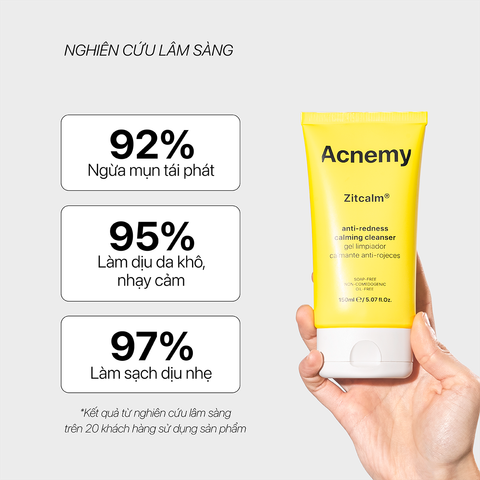 Acnemy Zitcalm Anti Redness Calming Cleanser Gel Rửa Mặt Làm Dịu Da Và Hỗ Trợ Làm Sạch Nhẹ Nhàng 150ml
