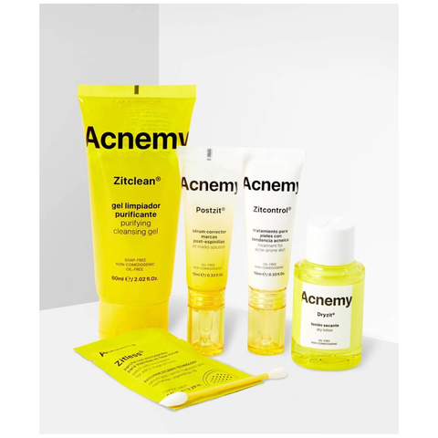Acnemy Zitminis Acnemy Essentials Discovery Kit Bộ Sản Phẩm Hỗ Trợ Làm Giảm Mụn Tiện Lợi 4 Món