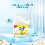  Nước rửa chén bát hương chanh sả Magic Live diệt 99% vi khuẩn, các mùi khó chịu 
