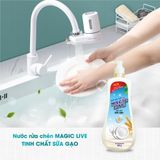  Nước rửa chén bát tinh chất gạo Magic Live diệt 99% vi khuẩn, các mùi khó chịu 