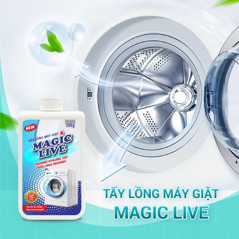  Tẩy lồng máy giặt Magic Live vệ sinh lồng máy giặt, dọn sạch lồng máy giặt nhanh chóng tại nhà 300gr MGTL113 