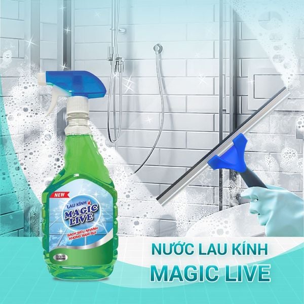  Nước lau kính Magic Live Siêu sạch chống bám bụi 500ml MGLK115 
