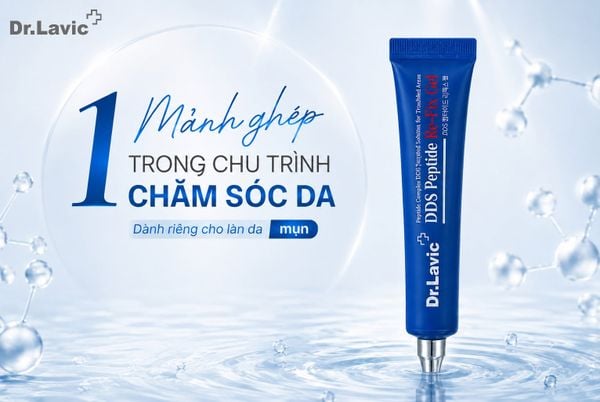  Gel chăm sóc da mụn giảm mụn ngừa thâm, hạn chế tái phát mụn DDS Peptide Re-Fix Gel  Dr.lavic 15ml  DR984 