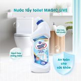  Nước tẩy rửa toilet Magic Live tẩy bồn cầu & nhà tắm diệt khuẩn 950ml MGBC111 
