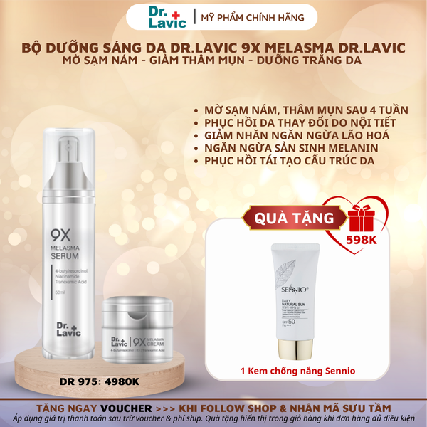  Sản phẩm tái sinh phục hồi da nám - giảm thâm mụn - tàn nhang - 9X MELASMA DR.LAVIC 