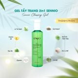  Gel rửa mặt 2in1 kiêm tẩy trang SENNIO Làm Sạch Sâu Loại Bỏ Cặn Trang Điểm và Sợi Bã Nhờn Sennio Bio Gel Cleanser SNO 826 