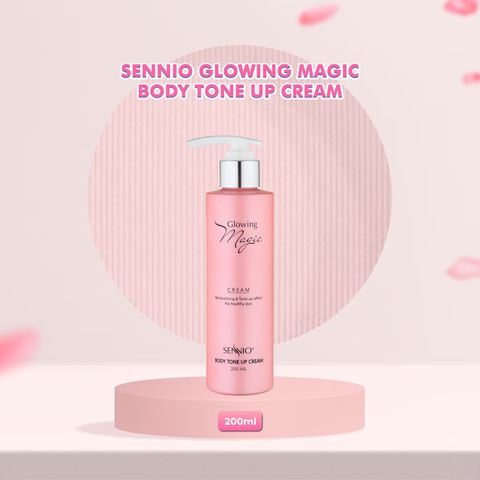  Kem body Sennio Glowing Magic Body Tone Up Cream dưỡng trắng da toàn thân 200ml SNO 502 