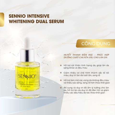  Huyết Thanh (Serum) Dưỡng Trắng Da SENNIO Mờ Nám Sạm Thâm Mụn, Sáng Đều Màu Da, Ngừa Melanin chống lão hoá SNO809 50ml 