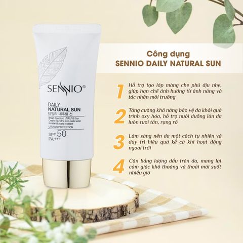  Bộ 4 sản phẩm tái sinh phục hồi da căng bóng sennio khôi phục cấu trúc da - giảm nhăn - tăng sinh collagen ban ngày Sennio 