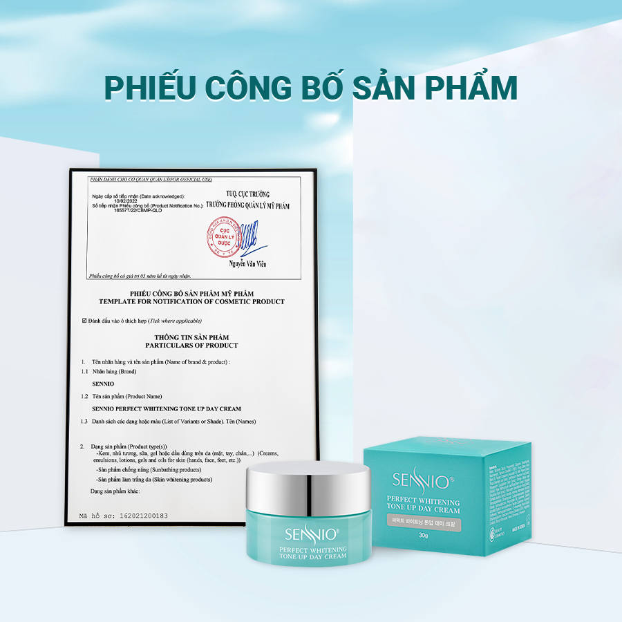  Kem đêm tái sinh, phục hồi da căng bóng, dưỡng trắng da mặt cấp ẩm giảm nhăn - Sennio Perfect Whitening Night Cream - SENNIO SNO 830 