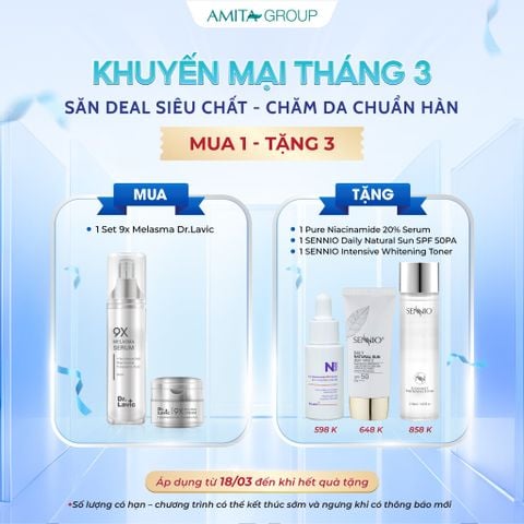 Sản phẩm tái sinh phục hồi da nám - giảm thâm mụn - tàn nhang - 9X MELASMA DR.LAVIC 