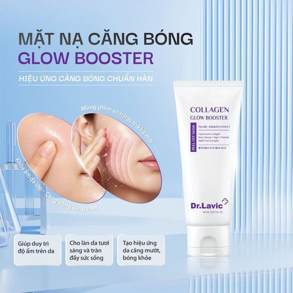  Mặt nạ dưỡng sáng, săn mịn da Collagen Glow Booster Peel Off Mask Dr.lavic 150ml  DR986 
