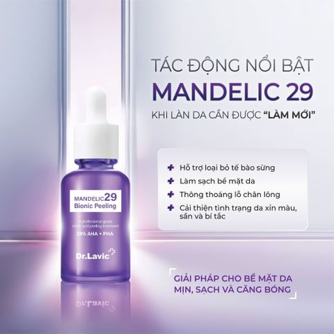  Peel Da Nhẹ Nhàng Cho Làn Da Căng Bóng, Mịn Màng Dr.Lavic Mandelec 29 Bionic Peeling 30ml DR985 