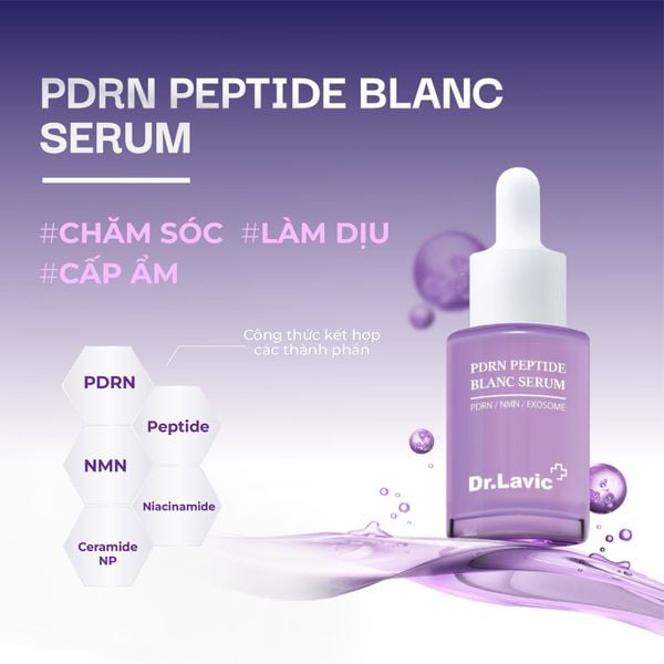  Serum dưỡng da căng mướt rạng rỡ, phục hồi da PDRN Peptide Blanc Serum Dr.lavic 30ml  DR987 