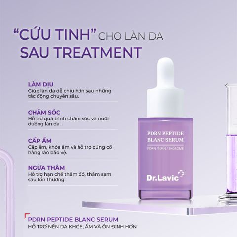  Serum dưỡng da căng mướt rạng rỡ, phục hồi da PDRN Peptide Blanc Serum Dr.lavic 30ml  DR987 