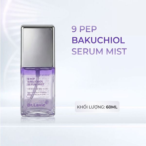  Xịt Serum Cấp Nước Dưỡng Ảm Sâu Bên Trong Da 9 PEP BAKUCHIOL SERUM MIS 60ml DR981 